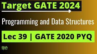 Lec 39: GATE 2024 Preparation | GATE 2020 PYQ By Jayesh Umre