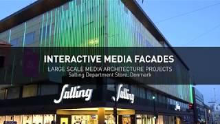 Martin Lighting Case Study: 1200 Exterior PixLine Create Stunning Media Facades