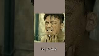 Man washes his face with sea salt to practice kung fu#movie