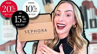 SEPHORA VIB SALE HAUL!  All the makeup I bought in the holiday savings event 2024