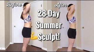 I Tried Blogilates 28 Day Summer Sculpt! REALISTIC Results!!