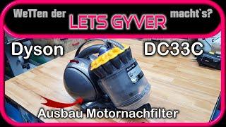 Dyson DC33c Pro.Der Nachfilter (Feinfilter) ist verstopft. Ich zeige wie man diesen wechselt.