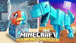 I Survived 100 Days as a DIAMOND DINOSAUR in HARDCORE Minecraft!