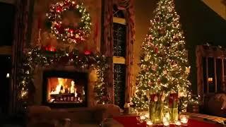  2 Hours of The Best Classic Christmas Songs   With FirePlace and Beautiful Background 