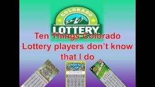 10 Things Colorado Lottery players should know