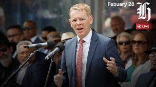 NZ Herald Live: Chris Hipkins speaks to media