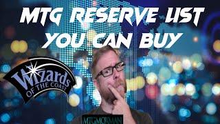 MTG Reserve List Cards You Can Buy