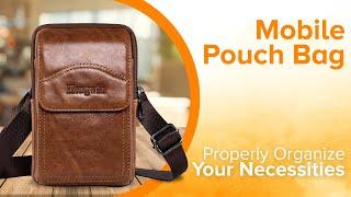 Leather Pouch | Crossbody Bag Men | Genuine Quality Bag | Ways To Wear