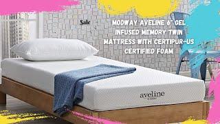 Modway Aveline 6 Inch Gel Infused Memory  Mattress | Best Twin Mattress | Best Reviewed Mattress