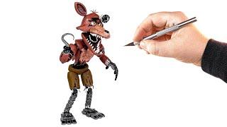 I made Withered Foxy out of Plasticine!