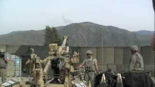 M777 Howitzer Direct Fire Low Charge Bravo Battery 3-321 HD Video 5