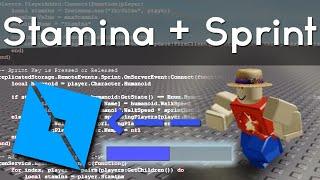 ROBLOX Sprint + Stamina Bar - 2019 Scripting Tutorial (Simple Endurance/Run Bind)