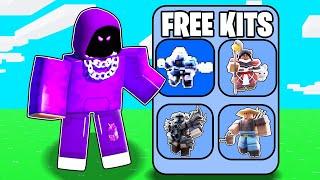 I Tried Winning With FREE Kits In Roblox Bedwars