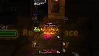 RIP Manabar. Level 60 Warrior Death. Hardcore WoW. #wowclassic #wowhardcore #wowhc