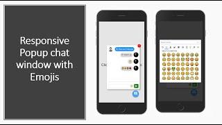 How To Create Responsive Popup Chat Window | HTML - CSS - JS