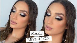 MAKE PARA REVEILLON NA PRAIA *MAQUIAGEM GLAM COM BRILHO*