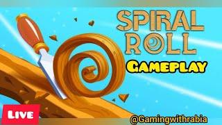 Spiral Roll game/All levels live gameplay walkthrough