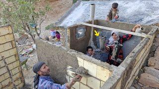 Dream becomes reality for nomadic mother in the mountains with the completion of a shelter 