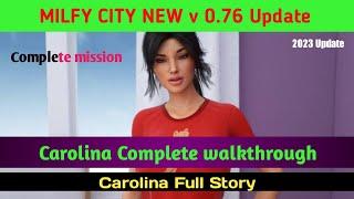 milfy city { v 0.76 update } || Carolina Complete  Walkthrough | Carolina full Story || #milfycity