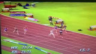 Jose Marie Perec vs Irina Privalova (1993, 200m) (21.99)