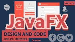 JavaFX Tutorial | Login and Register Screen GUI In IntelliJ & Scene Builder With MySQL - Part 1|2