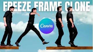 Freeze Frame Clone Trail Effect Tutorial in Canva