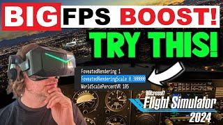 This REALLY WORKS! VR FPS HACK for MSFS 2024 Sim Update 3 beta USERS! Foveated Rendering BOOST
