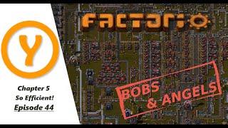 Factorio Bobs and Angels - So Efficient! - Land Edition Episode 44