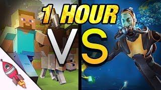 【1 Hour】 Minecraft VS Subnautica Song Battle - Rockit Gaming