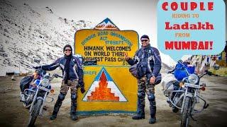 India's Wroom couple riding to Leh - Ladakh from Mumbai