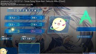 osu! Snow Song Show [Hard] 97.18% 1 Miss (A)