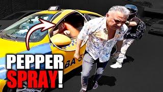 ANGRY DRIVER GETS PEPPER SPRAYED | EPIC & CRAZY MOTORCYCLE MOMENTS 2024 - #81