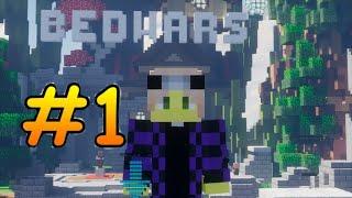 Пробую бедварс на пиратском сервере. Bedwars №1