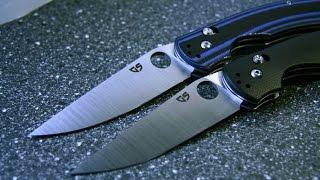 Замена клинков и заточка от GS на репликах Benchmade 806. Сталь - M390 (61 HRC) + бонус