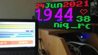 NTP Clock with ESP8266 on P5 display (1)