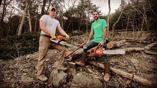 Cutting Down Cedars For The Crockers OFF GRID Tiny House! | Was It Almost A Disaster?!