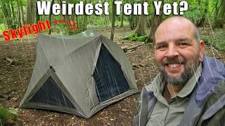 Weird SHEIN Tent in the Rain - solo overnight