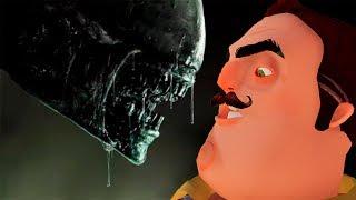 ЧУЖИЕ ПРОТИВ ПРИВЕТ СОСЕДА!ALIENS VS HELLO NEIGHBOR!ГАРРИС МОД!ШОУ ХРИПЛЫХ!GARRY'S MOD!ГМОД!GMOD!FUN