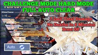 PUTTING BREST TO THE TEST!! Challenge Mode Hard Mode FULL AUTO CLEAR (NO DEATHS) | Azur Lane