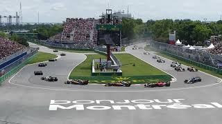 2023 Canadian Grand Prix Opening Lap - View From Grandstand 15