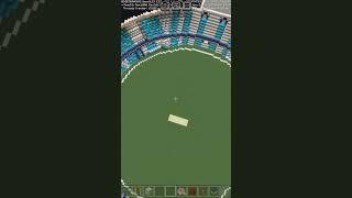 Cricket stadium in Minecraft #minecraft #gameplay