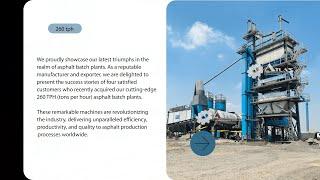 Unleashing Efficiency and Performance Atlas 260 TPH Asphalt Batch Plants