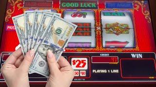 High Risk, High Reward? Double Top Dollar Slot, $100 Wheel of Fortune in Las Vegas!