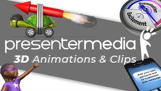 Introduction to PresenterMedia 3D Animations and How to use them in PowerPoint.