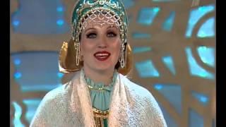 Russian Folk Songs - Russian TV - Ludmila Zykina ( Subtitles )