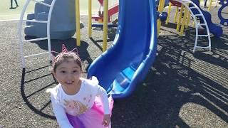 LITTLE GIRL TRIES the monkey BARS for the FIRST time EVEr! , #videoforkids #childrenfun