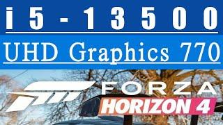 Intel UHD Graphics 770 -- Intel Core i5-13500 -- Forza Horizon 4 FPS Test