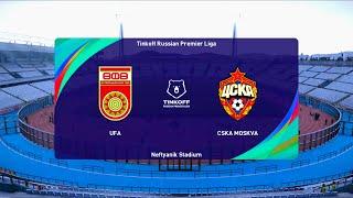 Ufa vs CSKA Moscow | 2020-21 Russian Premier Liga | PES 2021