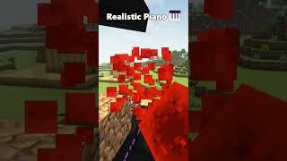 Minecraft Realistic Piano #minecraft #shorts