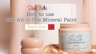 How To Use Silk All-In-One Mineral Paint With Dixie Belle Paint!